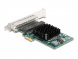 Delock PCI Express x1 kártya 4 x RJ45 Gigabit LAN BCM