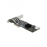 Delock PCI Express x4 Kártya - 4 x külső SuperSpeed USB (USB 3.2 Gen 1) USB A-típusú hüvely Quad Cha (89008)