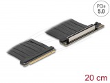 Delock PCI Expressz riser kártya 5.0 x16 apa - x16 szlot kábellel 20 cm