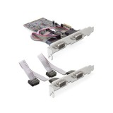 Delock PCIe - 4 soros port (4 x DB9)