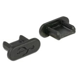 Delock porvédő USB micro-B kimenethez (10db, fekete)