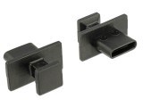 Delock Porvédő USB Type-C kimenethez nagy fogantyúval 10 darab fekete