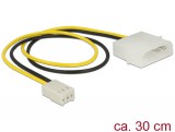 DeLock Power Cable 2 pin male > 3 pin female (fan) 30cm 83659
