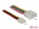 DeLock Power Cable 4 pin male > 4 pin floppy female 60cm 83822