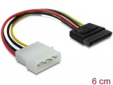 DeLock Power SATA HDD > 4pin male straight cable 60112