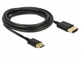 Delock Premium mini HDMI 2.0 4K UltraHD kábel, 2m (84778)