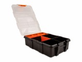 Delock rendez&#337; doboz 11 egységgel, 220 x 155 x 60 mm méretben, narancs és fekete