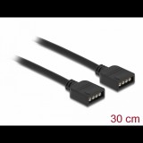 Delock RGB csatlakozó kábel 4 tűs 12 V-s RGB LED fényhez 30 cm hosszú - 86015