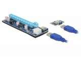 DeLock Riser Card PCI Express x1 > x16 with 60 cm USB cable 41426
