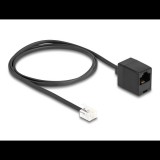 Delock RJ11 apa - RJ45 anya telefonkábel 1m fekete (88092) (delock88092)