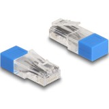 Delock RJ45 apa lezáró rezisztorral 120 Ohm kék