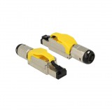 Delock RJ45 dugaszoló szerelvény Cat.6A anyaga: fém (3 év) (86287)