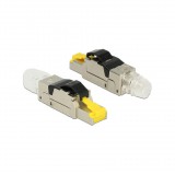 Delock RJ45 dugaszoló szerelvény Cat.6A anyaga: fém (86285)