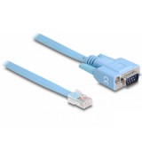 Delock RS-232 DB9 típusú adapter apa - 1 x RS-232 RJ45 soros apa 1 m