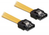 DeLock SATA 30cm straight/straight metal yellow 82473