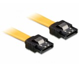 Delock SATA 6 Gb/s egyenes/egyenes kábel, fém10cm