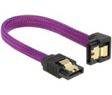 Delock SATA 6Gb/s 10cm egyenes/lefelé lila