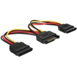 Delock SATA (M) - 2 x SATA (F) tápátalakító kábel (15 cm)