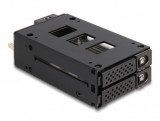 Delock Slim Mobil Rack 2 x 2.5 U.2 NVMe SSD-hez 5.25 kerettel