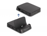 DeLock Smartphone Docking Station 4K with integrated holder - HDMI / USB / Hub / SD / Micro SD for Android or Windows 88018