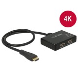 DELOCK Splitter HDMI 1x HDMI in 2x HDMI out 4K 30Hz (87700)
