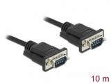 Delock Sub-D9-es, RS-232 soros kábel, apa-apa, 10 m (86577)