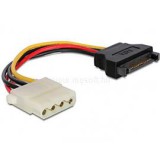 Delock TÁPKÁBEL SATA 15 PIN TO MOLEX 4 PIN FEMALE, 12CM (DL60115)