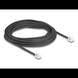 Delock Telefon kábel RJ11 apa - RJ11 apa fekete 10 m (90621) (90621)