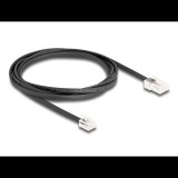 Delock telefon kábel RJ45 apa - RJ11 apa 2m fekete (88036) (delock88036)