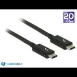 Delock Thunderbolt 3 USB-C összekötő kábel 1,5m fekete (84846) (d84846)