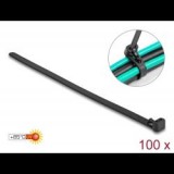 Delock újrahasználható kábelkötegelő fekete 100db (19064) (delock19064)