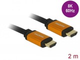 DeLock Ultra High Speed HDMI Cable 48 Gbps 8K 60 Hz 2m 85729