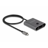 Delock USB 10 Gbps USB Type-C  kapcsoló 2 az 1-ben Kétirányú 8K