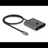 Delock USB 10 Gbps USB Type-C kapcsoló 2 az 1-ben Kétirányú 8K (11500) (11500)