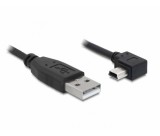 Delock USB 2.0-A apa - USB mini-B 5 tűs hajlított