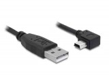 DELOCK USB 2.0-A male  USB mini-B 5pin male angled 3m