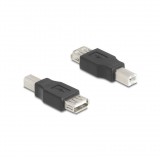 Delock USB 2.0 adapter B-típusú USB apa A-típusú USB anya (67199) (67199)