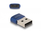 DeLock USB 2.0 Adapter USB Type-A male to USB Type-C female Blue 60051