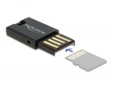 DeLock USB 2.0 Card Reader for Micro SD memory cards Black 91603