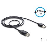 Delock USB 2.0 hosszabbító kábel (A-A, 1 m, Easy-USB)
