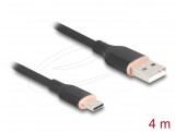 DeLock USB 2.0 kábel USB-A to USB-C 4m Black 81228