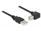 Delock USB 2.0 nyomtató kábel 90 fok, 0.5m (84809)