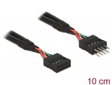 DeLock USB 2.0 Pin header Extension Cable 10 pin male / female 10cm 83872