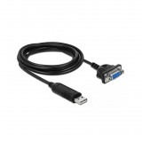 DeLock USB 2.0 to serial RS-232 adapter with compact serial connector housing (66281)