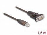 Delock USB 2.0 Type-A - 1 x Serial RS-232 D-Sub 9 pin apa adapter 1,5m (62645)