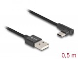 DeLock USB 2.0 Type-A male to USB Type-C cable 0,5m Black  80029