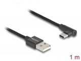 DeLock USB 2.0 Type-A male to USB Type-C cable 1m Black  80030