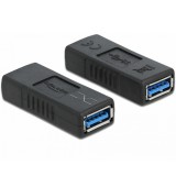 Delock USB 3.0 adapter A-típusú anya   A típusú anya (keresztezett)