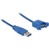 Delock USB 3.0 Hosszabbítókábel [1x USB 3.0 dugó, A típus - 1x USB 3.2 Gen 1 A alj] 1.00 m Kék (85112) - USB hosszabbító