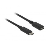 Delock USB 3.1 (Gen 1) Hosszabbítókábel [1x USB-C™ dugó - 1x USB-C™ alj] 1.00 m Fekete (85533) - Adatkábel
